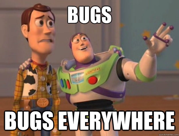 bugs everywhere